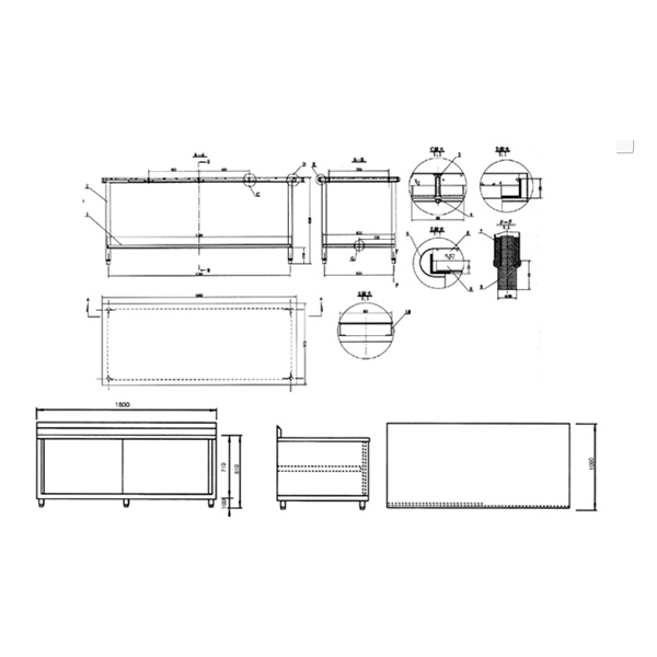 雙開門調(diào)理柜(打荷臺(tái)柜)2